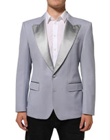 Veste de costume homme Dolce &amp; Gabbana SICILIA en laine grise à 2 boutons