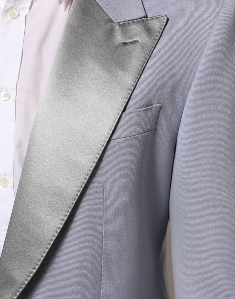 Veste de costume homme Dolce &amp; Gabbana SICILIA en laine grise à 2 boutons