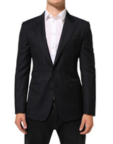 Veste de costume homme Dolce &amp; Gabbana NAPOLI en laine noire à deux boutons