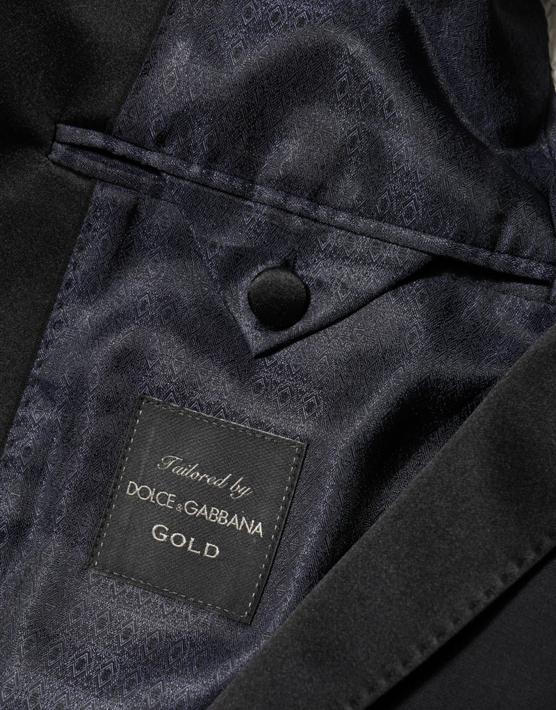 Dolce & Gabbana Black GOLD 1 Button Suit Jacket Men Blazer