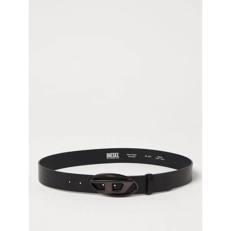 Diesel Black Leather Belt - Stylish and Durable Accessory