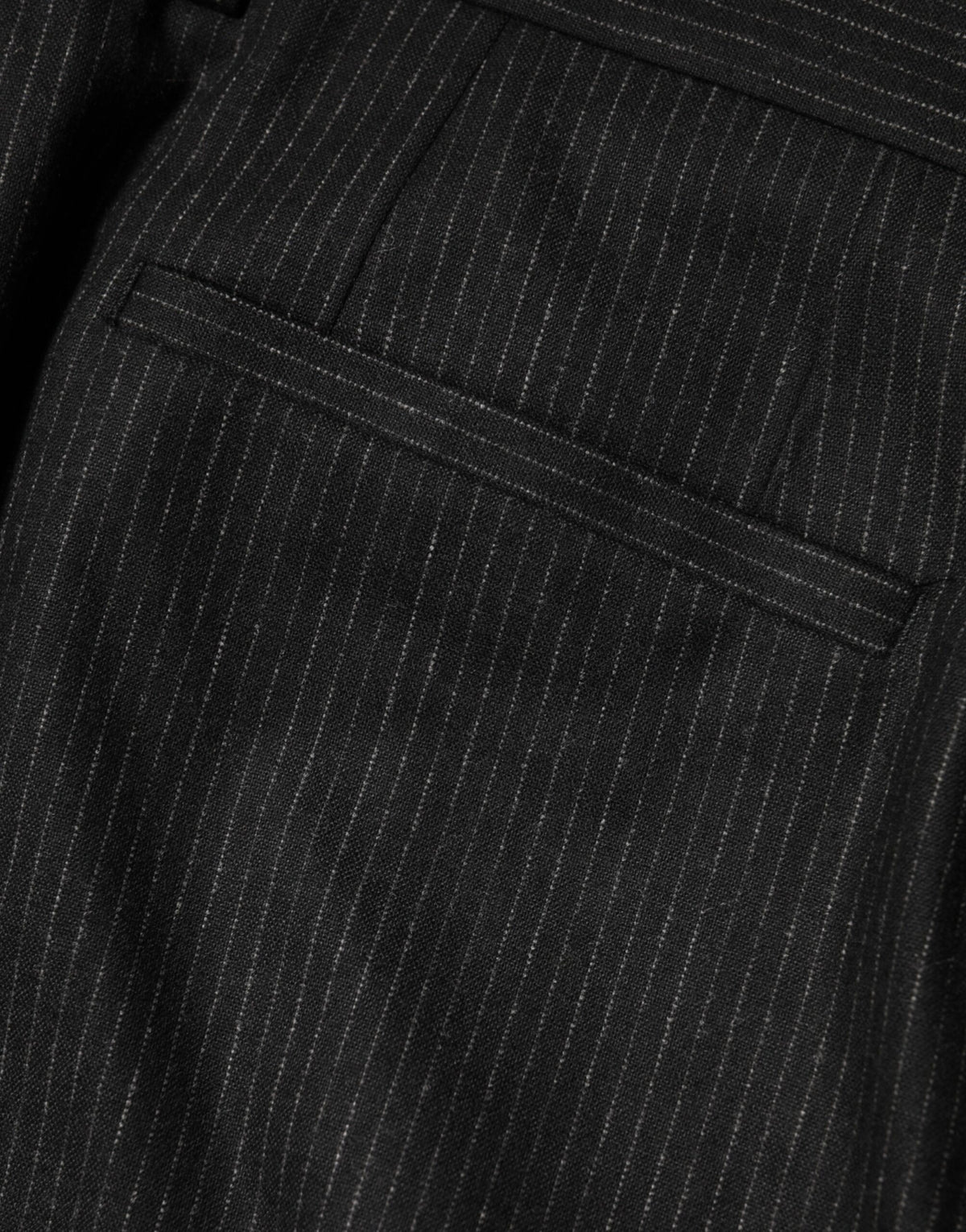 Pantalon habillé Dolce &amp; Gabbana en coton noir taille mi-haute