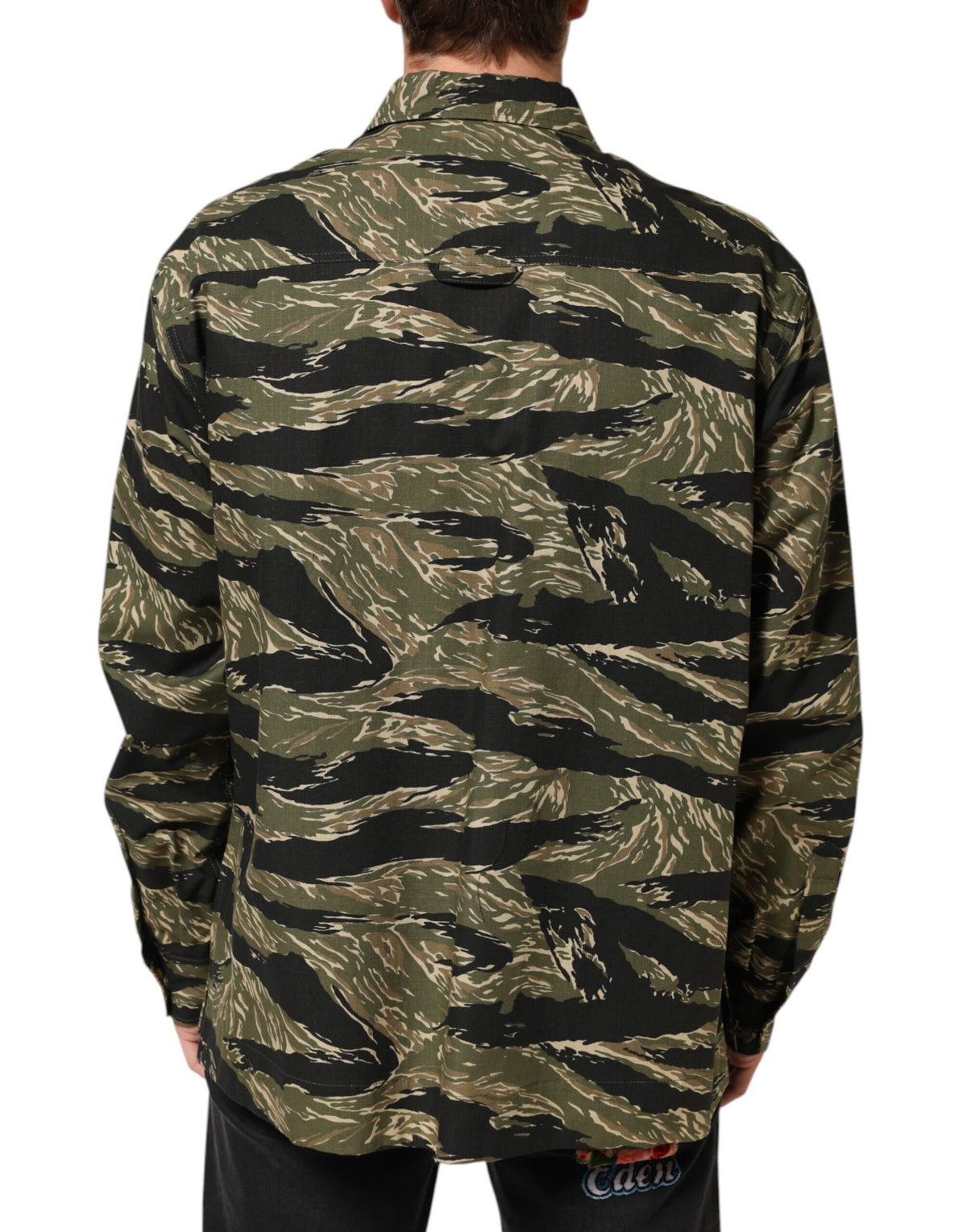Chemise décontractée en coton camouflage multicolore Dolce &amp; Gabbana