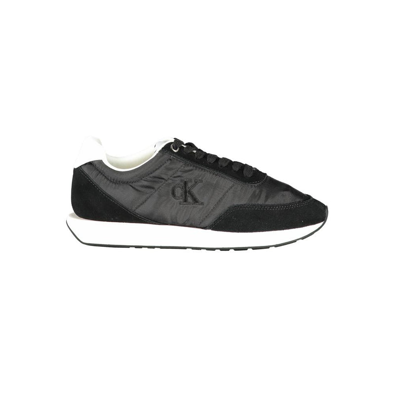 Calvin Klein Black Leather Women Sneaker - Stylish & Comfortable
