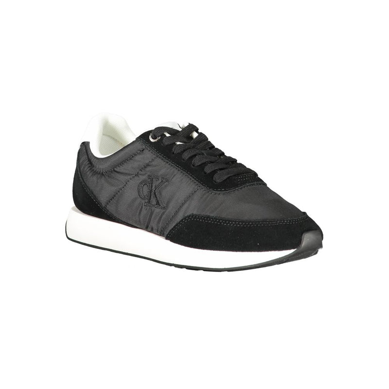 Calvin Klein Black Leather Women Sneaker - Stylish & Comfortable