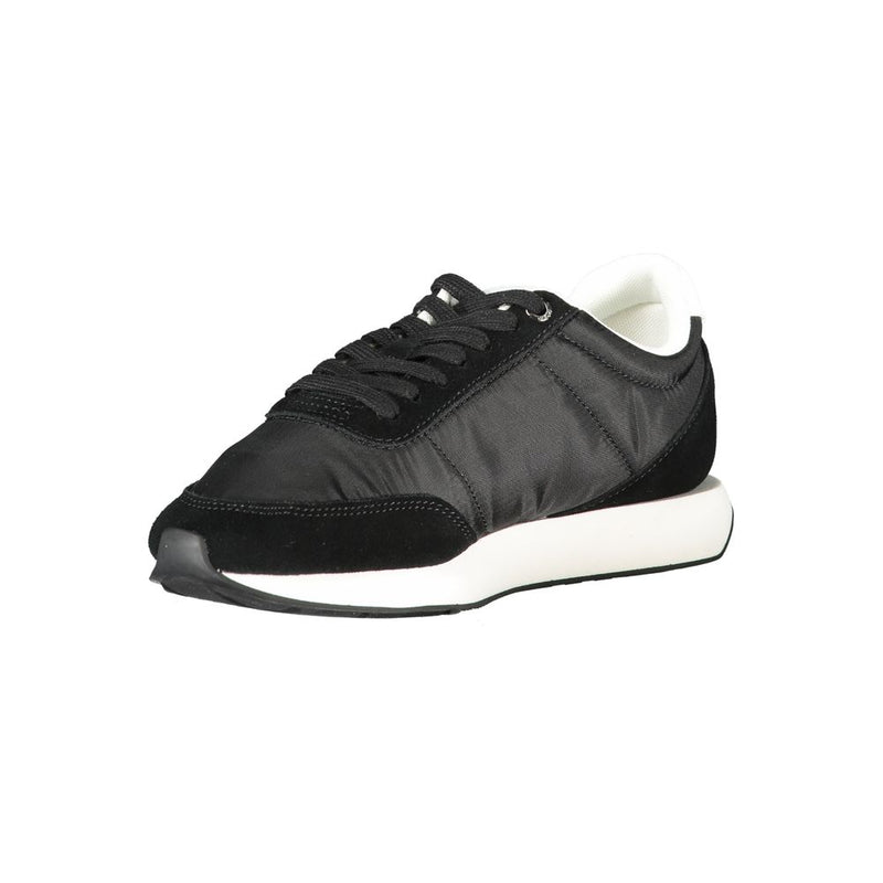 Calvin Klein Black Leather Women Sneaker - Stylish & Comfortable