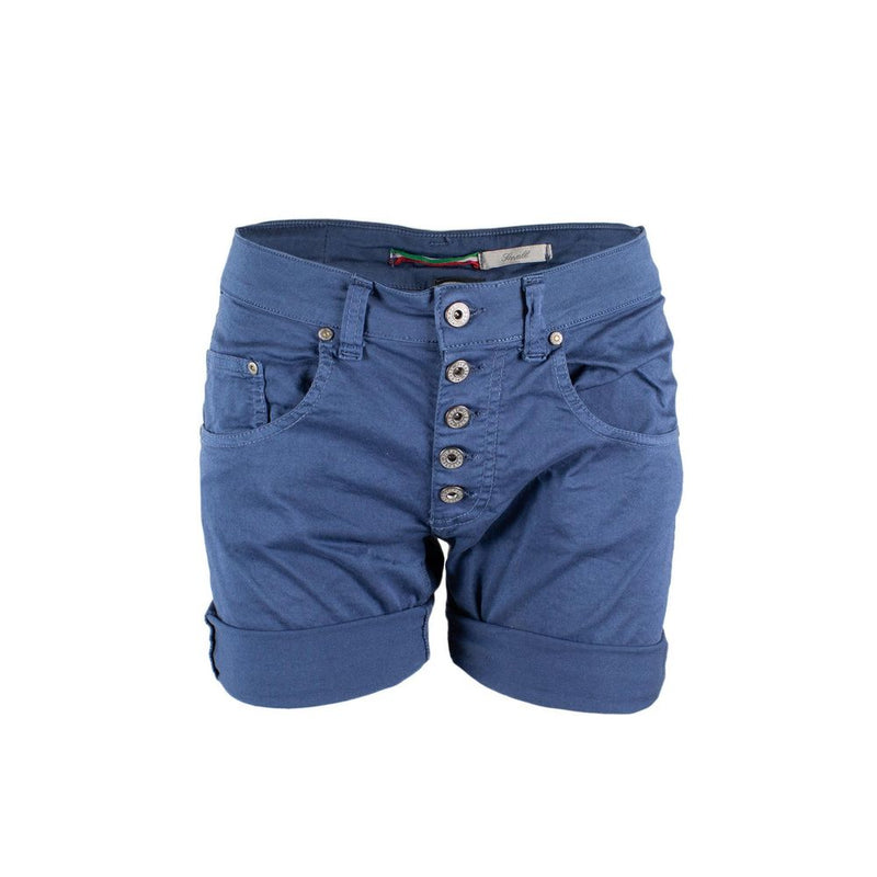 Please Blue Cotton Shorts - Élégance et Confort pour l'Été