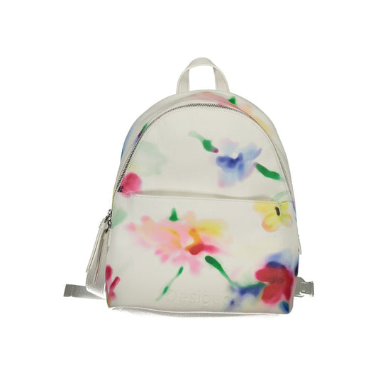 Sac à dos blanc en polyester Desigual