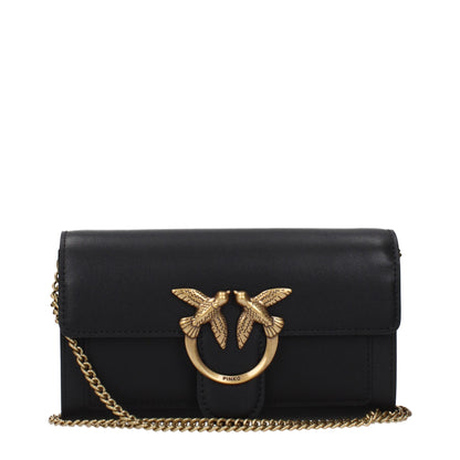 Sacs à main en cuir noir PINKO