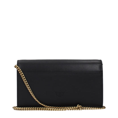 Sacs à main en cuir noir PINKO