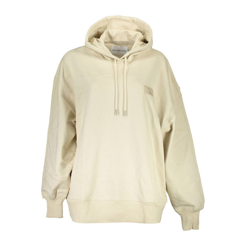 Calvin Klein Beige Cotton Sweatshirt - Élégance et Confort