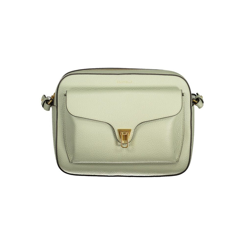 Coccinelle Green Leather Handbag - Élégance et Praticité