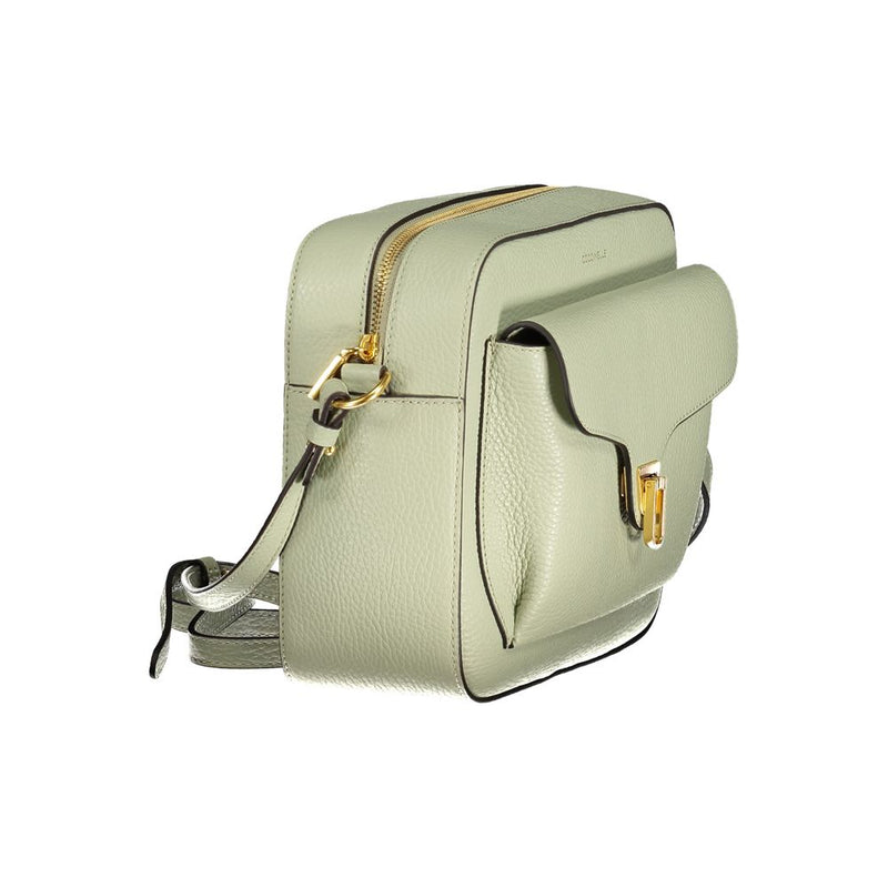 Coccinelle Green Leather Handbag - Élégance et Praticité