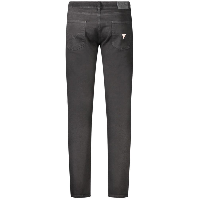 Guess Jeans Chris Super Skinny Black Cotton Denim Jeans