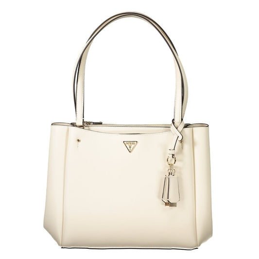 Guess Jeans Witte Polyethyleen Handtas
