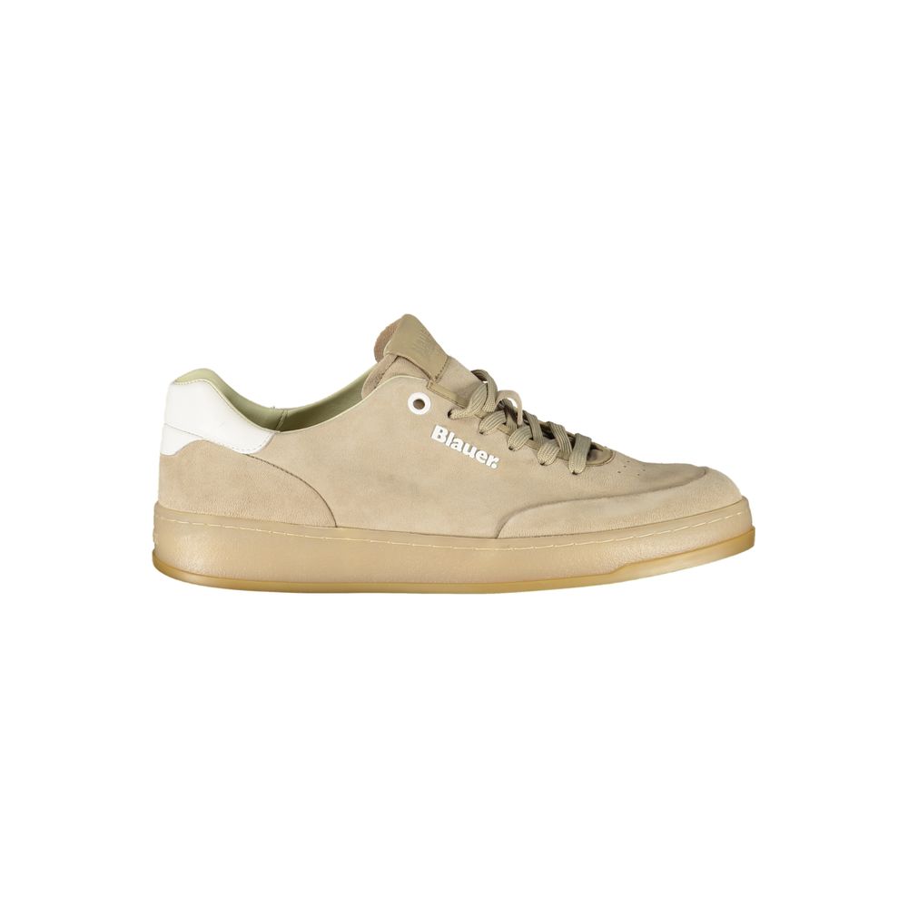Sneaker en polyester beige clair