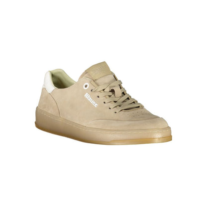 Sneaker en polyester beige clair