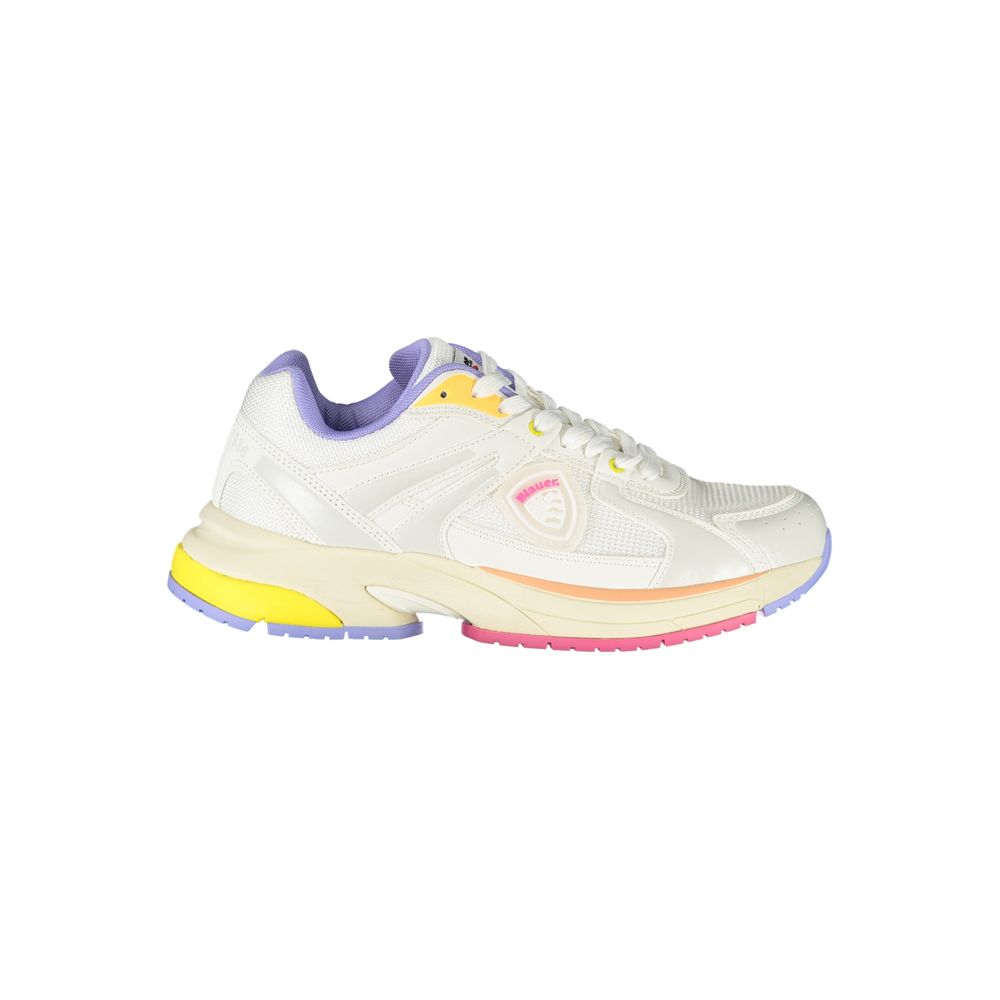 Blauer White Polyester Sneaker for Women - Stylish & Comfortable