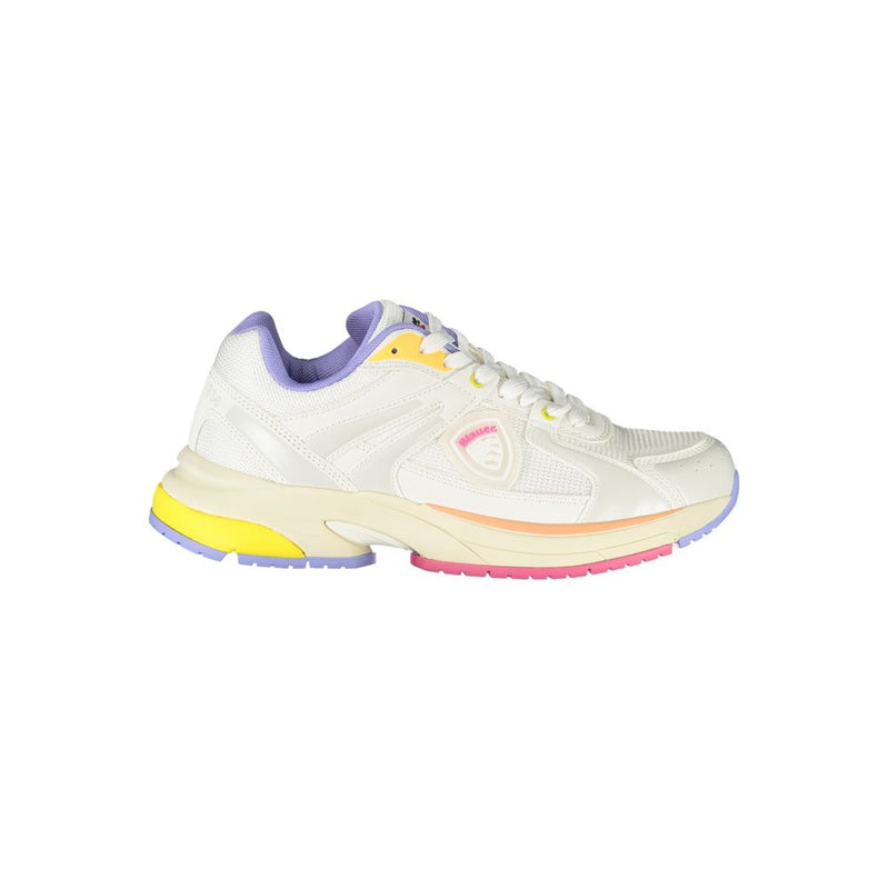 Blauer White Polyester Sneaker for Women - Stylish & Comfortable