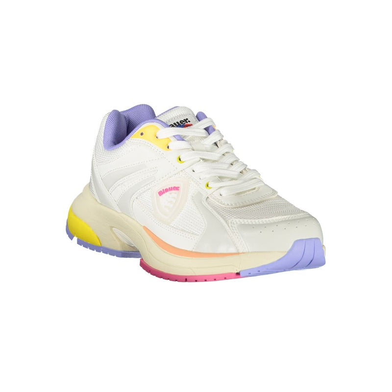 Blauer White Polyester Sneaker for Women - Stylish & Comfortable