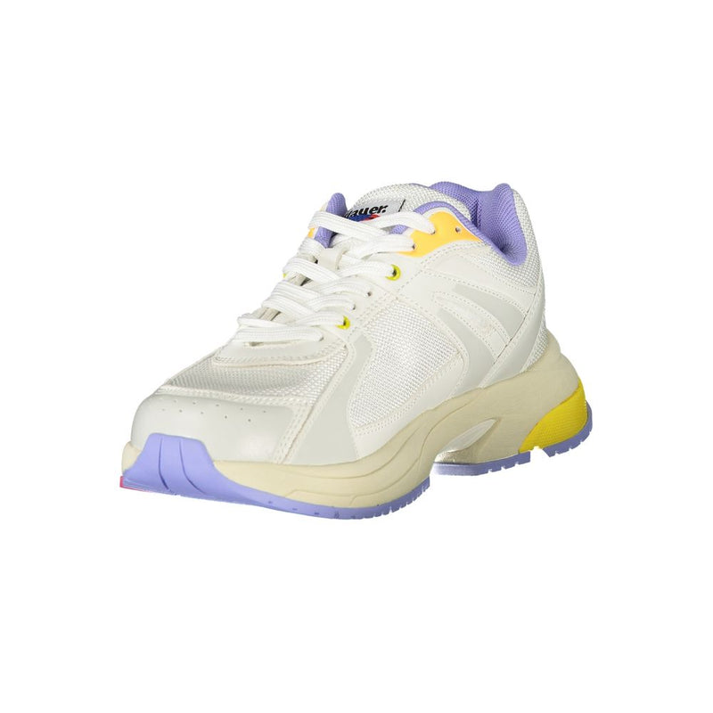 Blauer White Polyester Sneaker for Women - Stylish & Comfortable