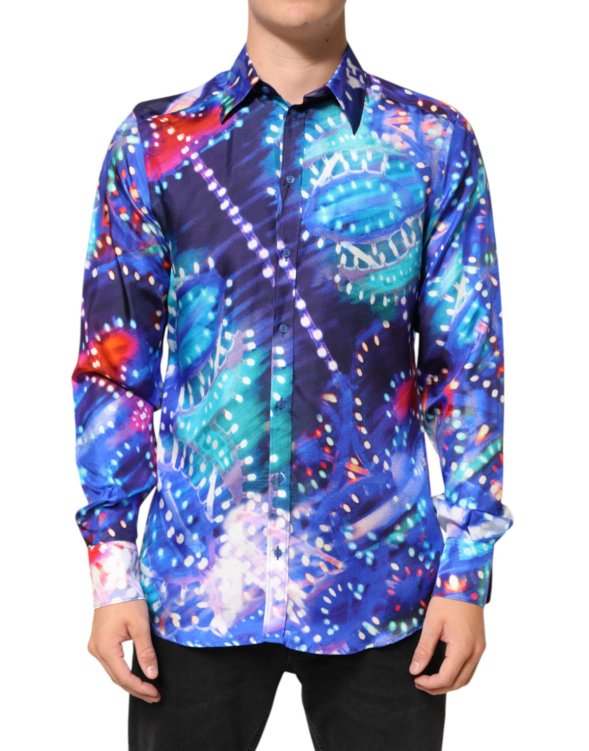 Dolce &amp; Gabbana Chemise multicolore Luminarie MARTINI Slim pour homme