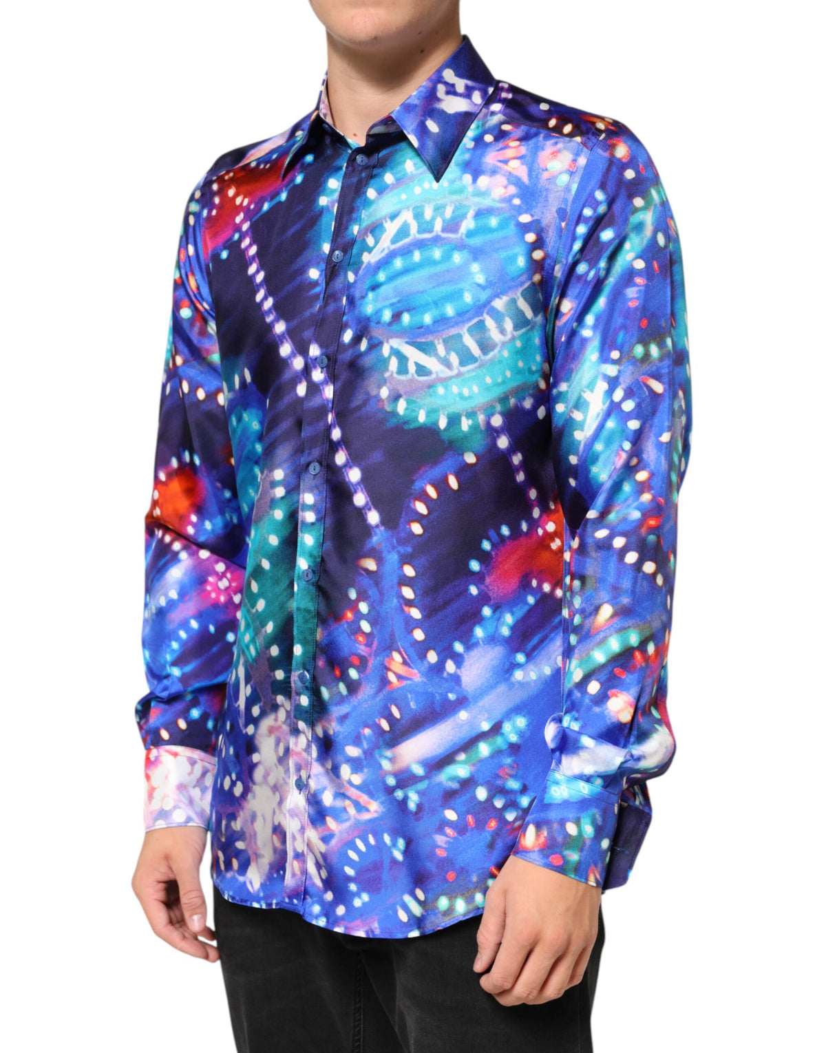 Dolce &amp; Gabbana Chemise multicolore Luminarie MARTINI Slim pour homme