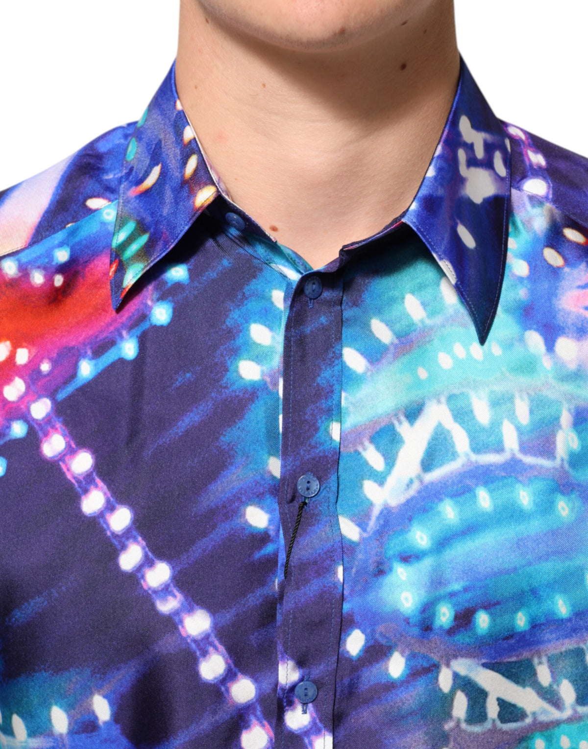 Dolce &amp; Gabbana Chemise multicolore Luminarie MARTINI Slim pour homme