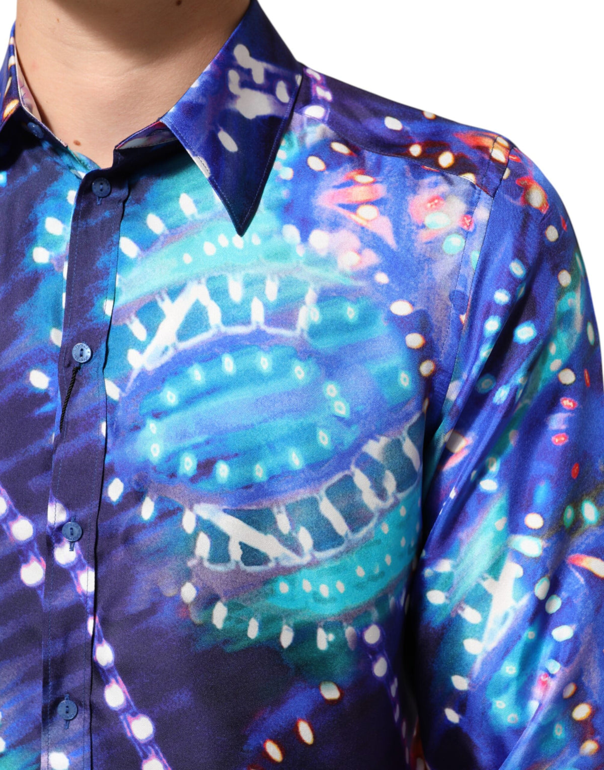 Dolce &amp; Gabbana Chemise multicolore Luminarie MARTINI Slim pour homme