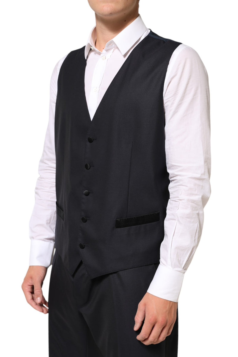 Dolce & Gabbana Black MARTINI 3 Piece Suit - Elegant Tailoring