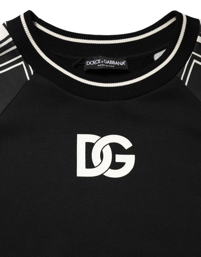 Dolce & Gabbana Black Magnificent DG Logo Sweatshirt Sweater