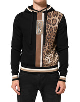 Sweat à capuche Dolce &amp; Gabbana noir à logo léopard