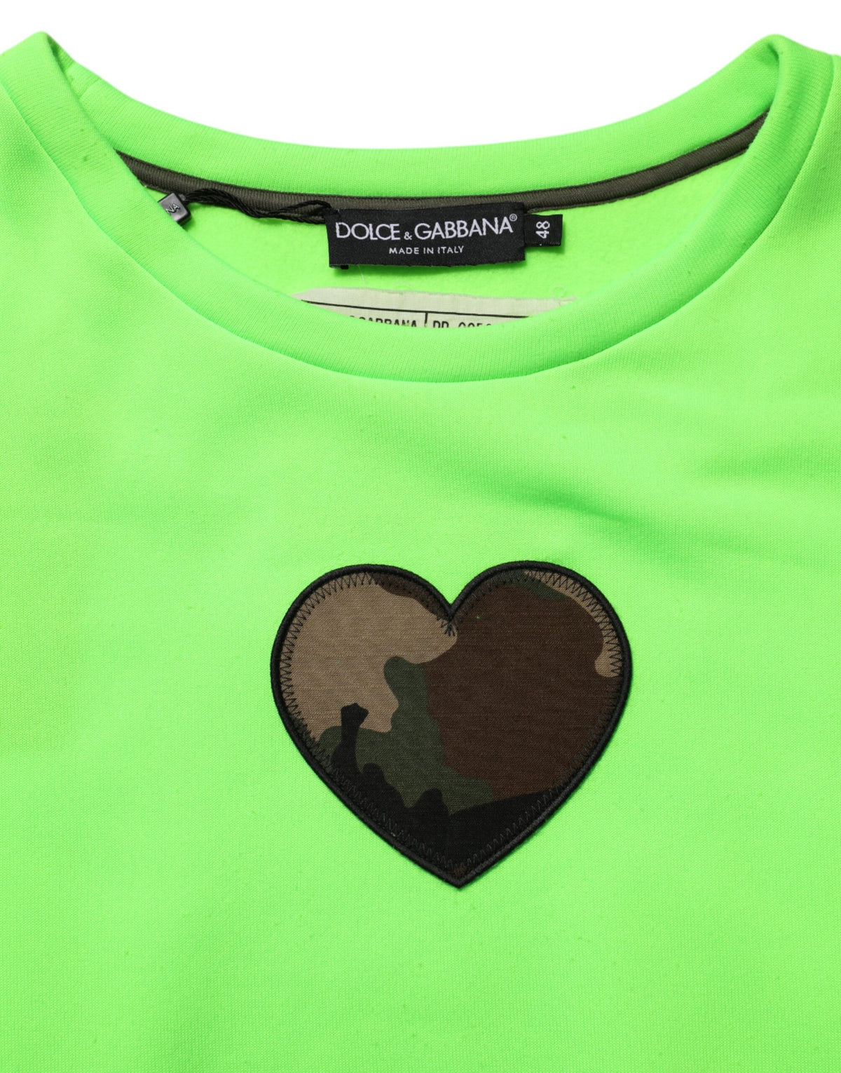 Sweat-shirt Dolce &amp; Gabbana vert patchwork pour homme