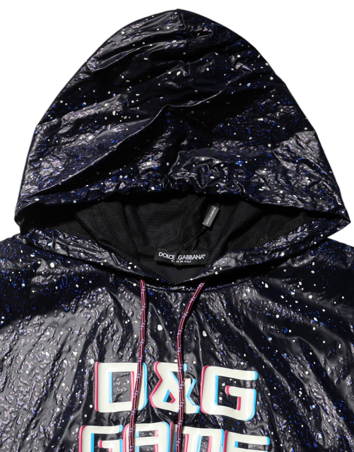 Sweat-shirt à capuche bleu Dolce &amp; Gabbana D&amp;G Game pour homme