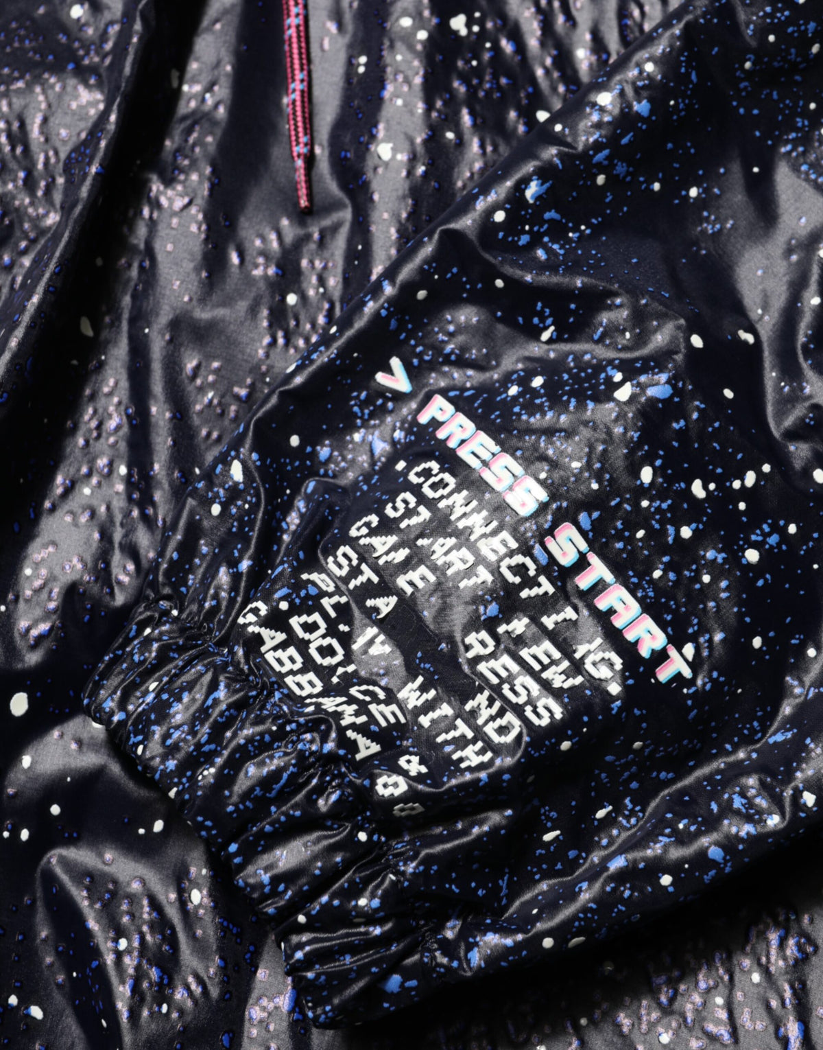 Sweat-shirt à capuche bleu Dolce &amp; Gabbana D&amp;G Game pour homme