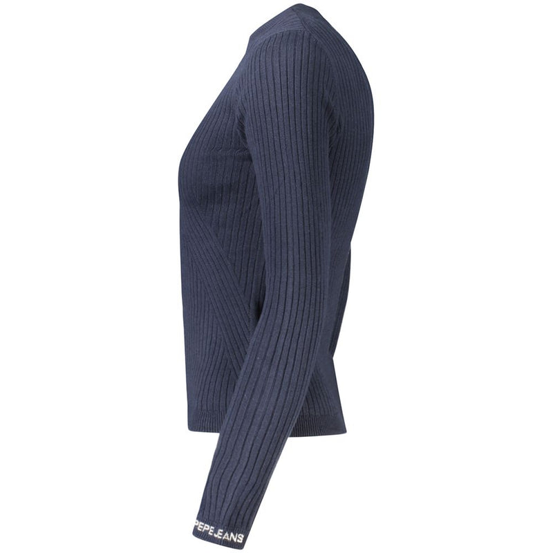 Pepe Jeans Pull Femme Bleu en Coton - Élégant et Confortable