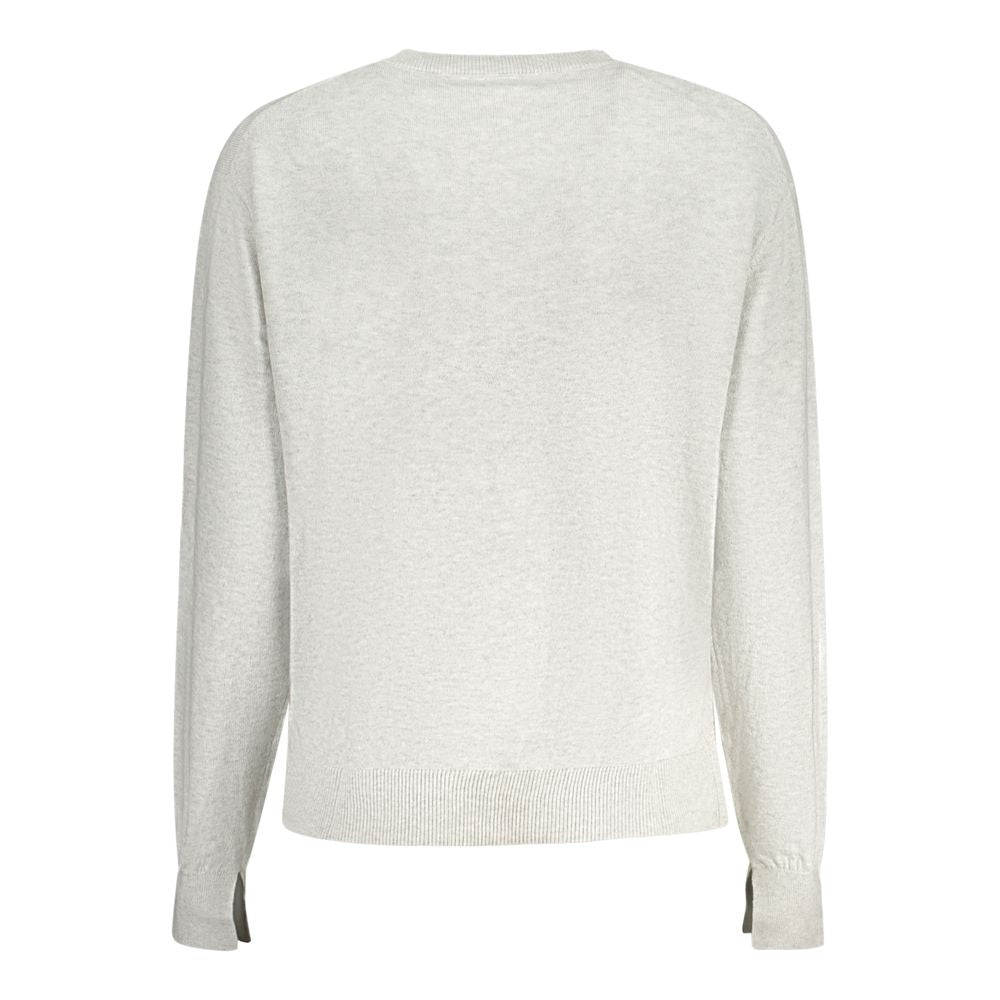 Pepe Jeans Gray Cotton Women Sweater - Chic Comfort