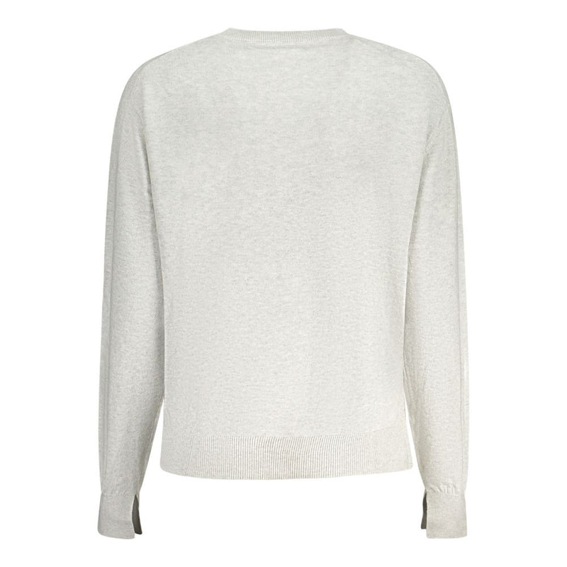 Pepe Jeans Gray Cotton Women Sweater - Chic Comfort