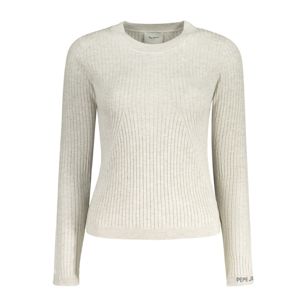 Pull Femme Pepe Jeans Gris en Coton - Élégance et Confort