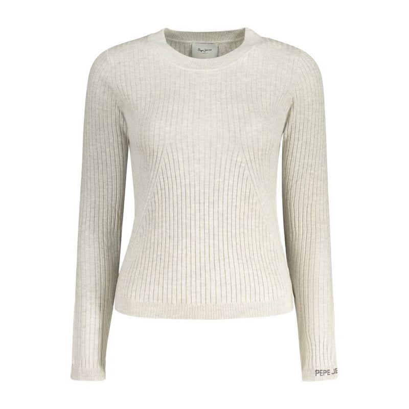 Pull Femme Pepe Jeans Gris en Coton - Élégance et Confort