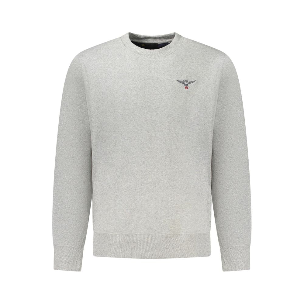 Accademia Militare Gray Cotton Men's Sweater - Stylish & Eco-Friendly
