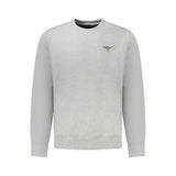 Accademia Militare Gray Cotton Men's Sweater - Stylish & Eco-Friendly