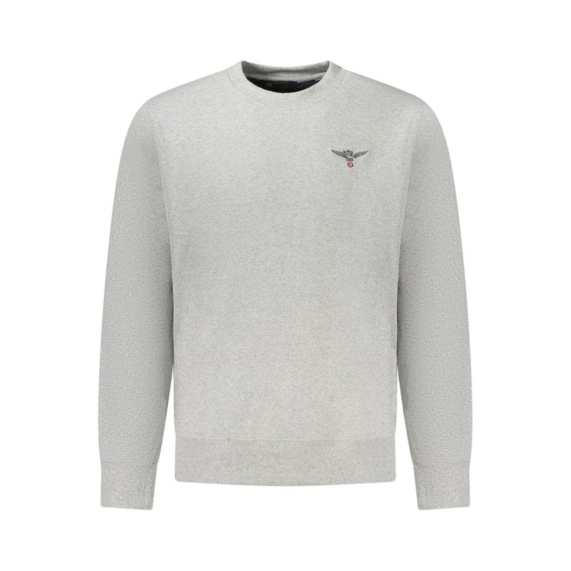 Accademia Militare Gray Cotton Men's Sweater - Eco-Friendly Style