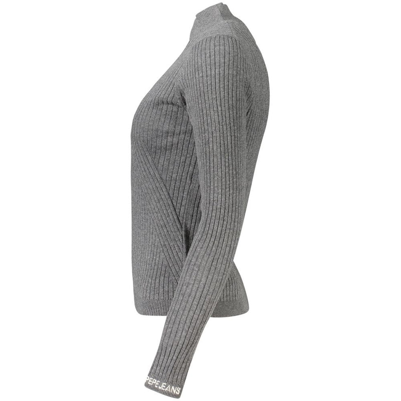 Pepe Jeans Sweater Femme en Coton Gris - Chic Urbain