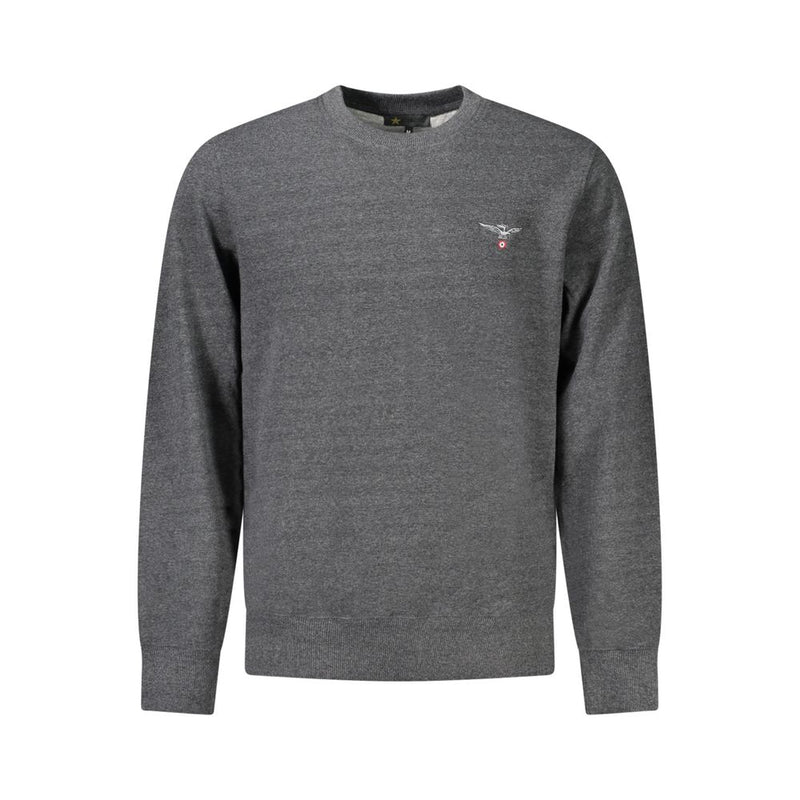 Accademia Militare Gray Cotton Men Sweater - Sustainable Luxury