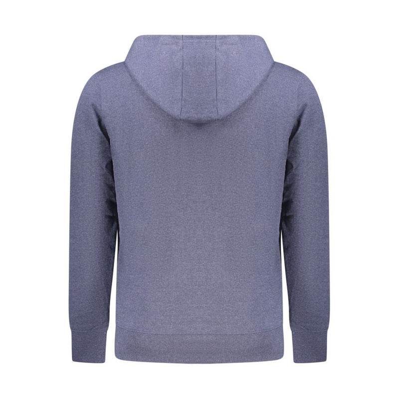 Accademia Militare Blue Cotton Men's Hooded Sweater - Eco-Friendly Style