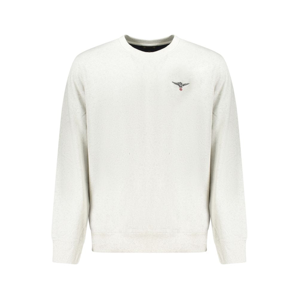 Pull en coton recyclé gris pour homme de la marque Accademia Militare