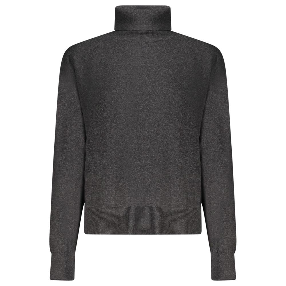 Pepe Jeans Black Cotton Women Turtleneck Sweater