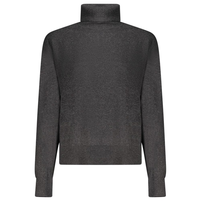 Pepe Jeans Black Cotton Women Turtleneck Sweater