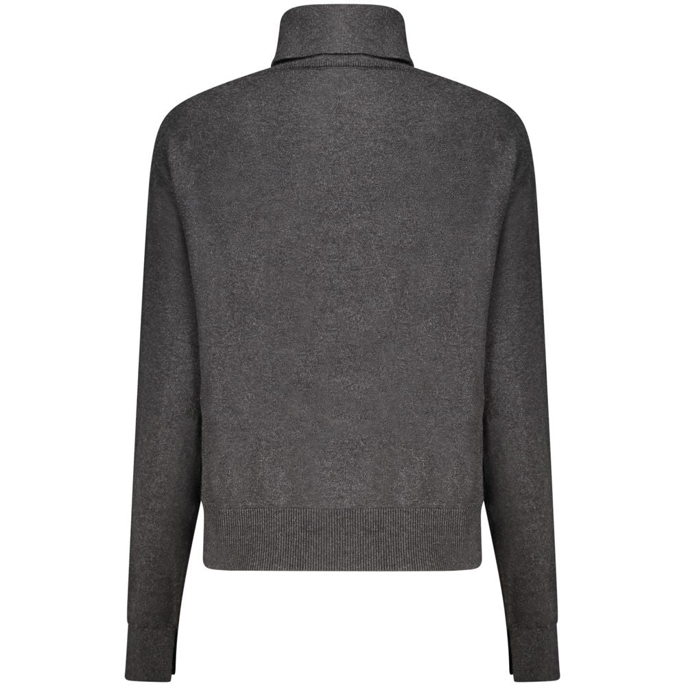 Pepe Jeans Black Cotton Women Turtleneck Sweater